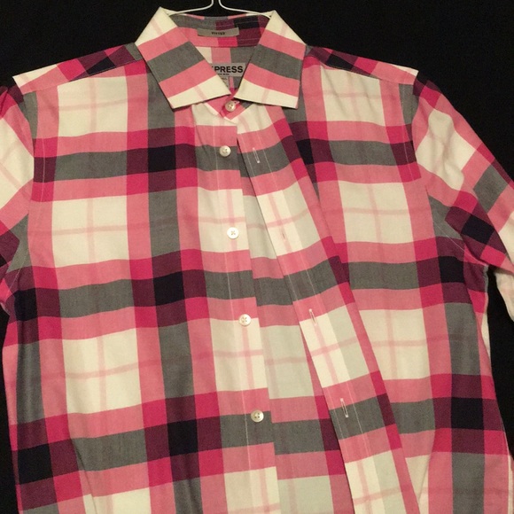 Express Fitted Small Dress Shirt - Picture 2 of 5